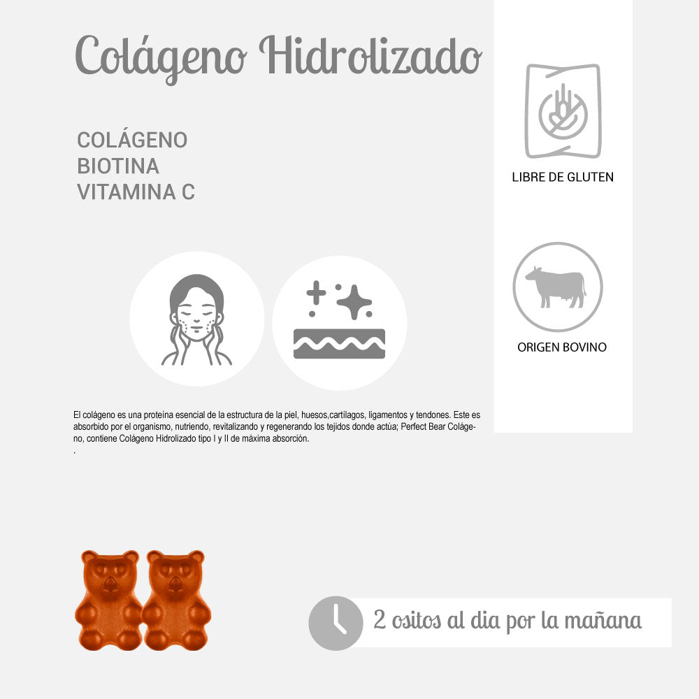 colageno hidrolizado gomitas perfectbear