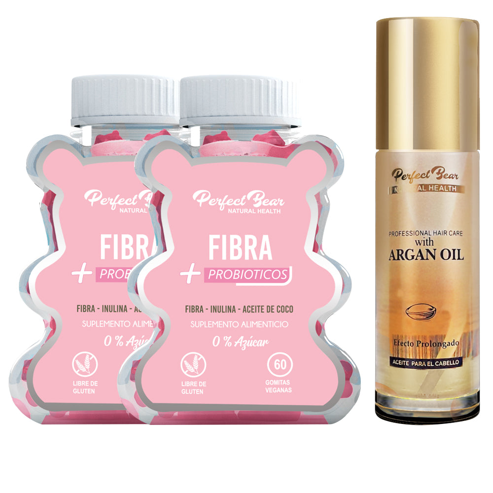 Fibra + Probiotico 2 meses + Aceite de Argan