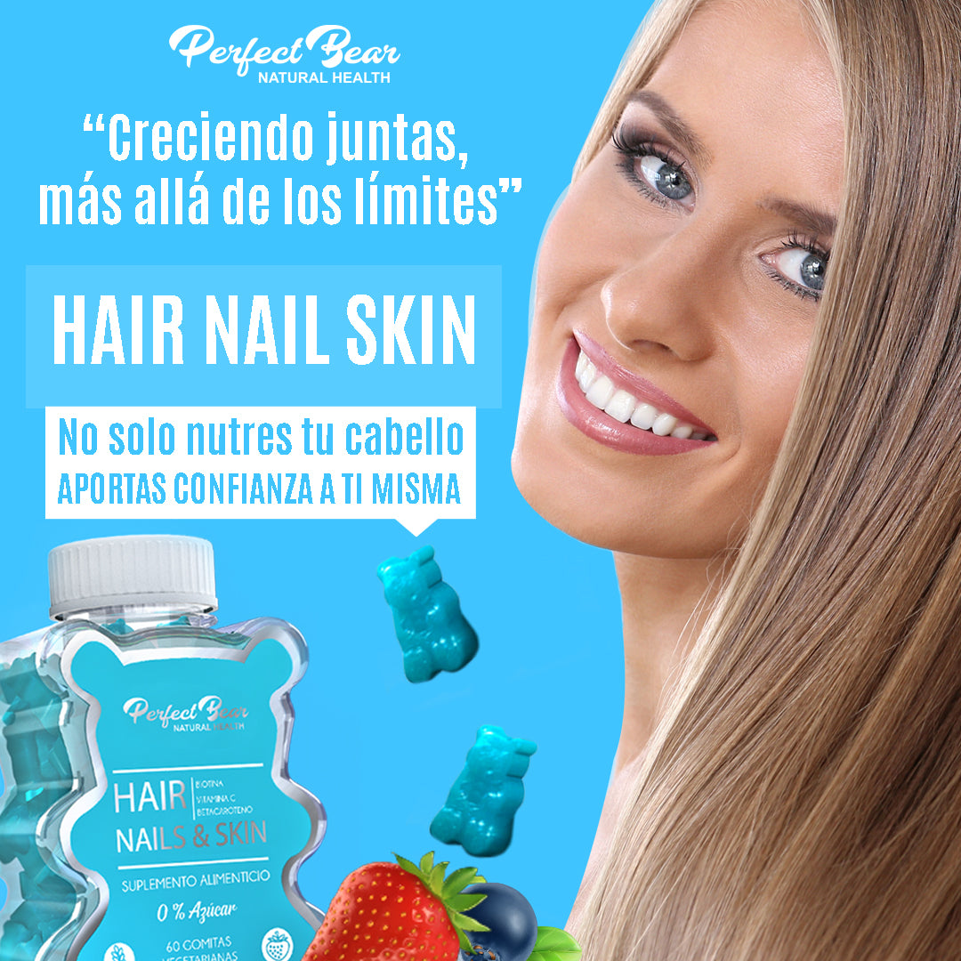 Hair, Nails & Skin (biotina)1 mes