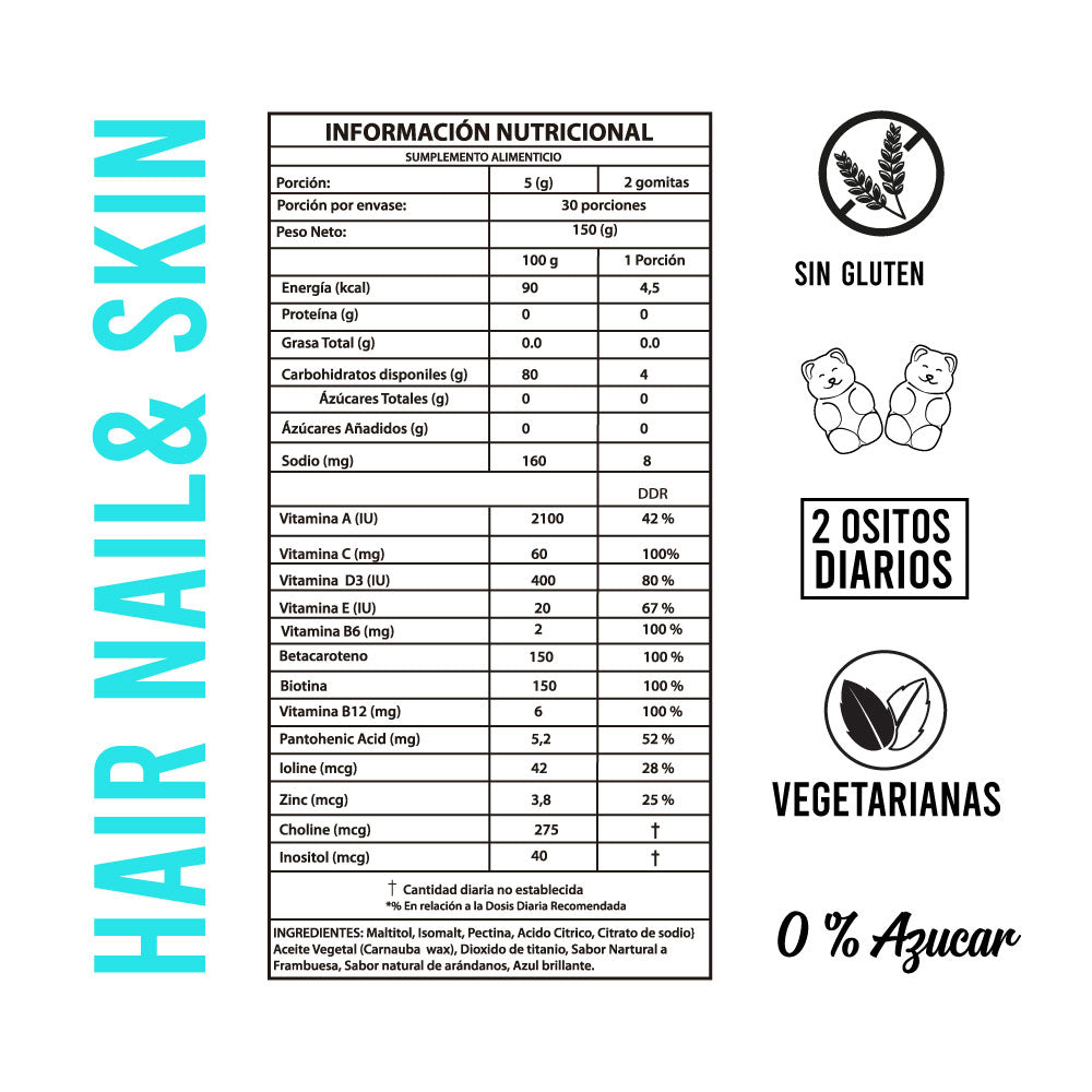 Pack HNS Biotina+ Fibra mas probióticos + Aceite de Argán
