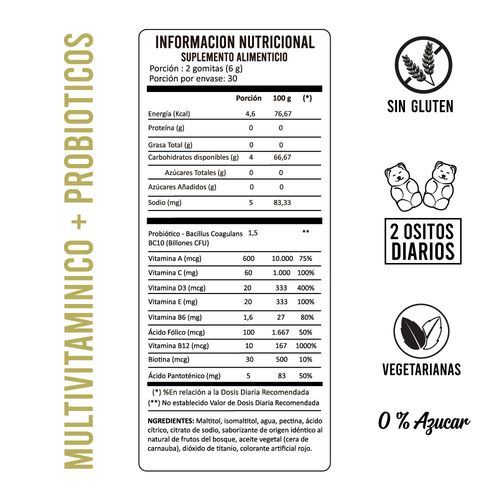 Pack Hair Nail Skin (biotina) + Multivitaminico