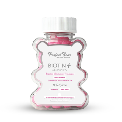 Biotina + Ácido Fólico en Gomitas | Crecimiento Capilar