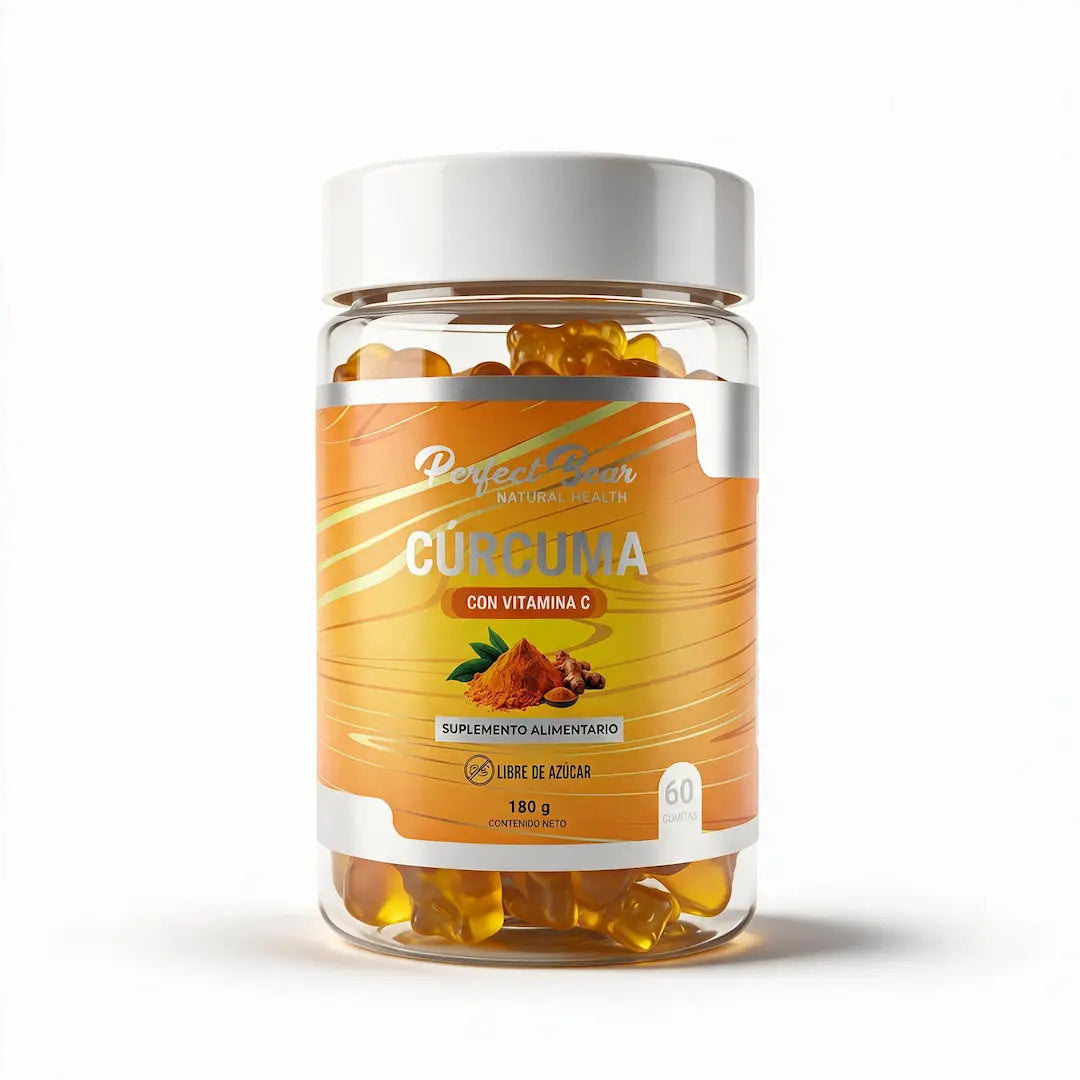 Cúrcuma en Gomitas con Vitamina C | Antiinflamatorio Natural
