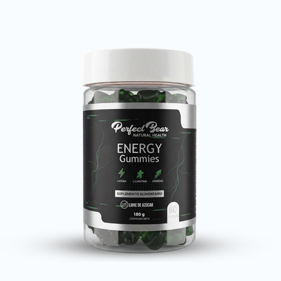 Energy Gummies | Cafeína, L-Carnitina y Ginseng en Gomitas