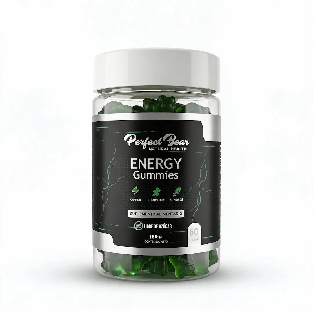Energy Gummies | Cafeína, L-Carnitina y Ginseng en Gomitas