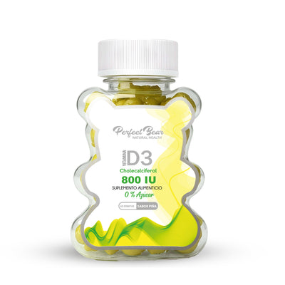 Vitamina D3 800 IU en Gomitas | Huesos, Defensas y Energía